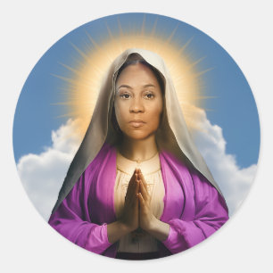 Saint Fani Willis Prayer Candle Runt Klistermärke