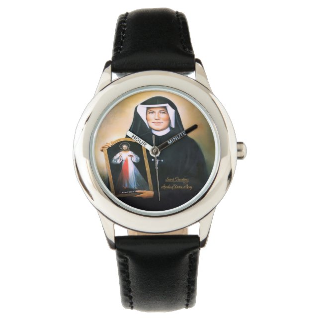 Saint Faustina Apostle of Divine Mercy Armbandsur (Framsida)