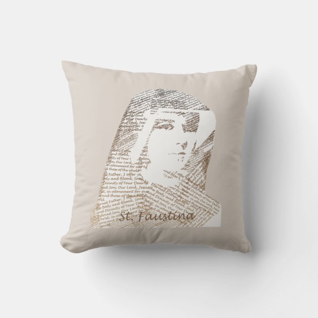 Saint Faustina Kowalska Kudde (Framsida)