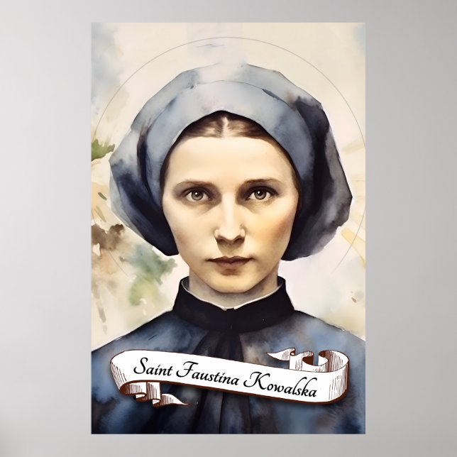 Saint Faustina Kowalska Poster (Framsidan)