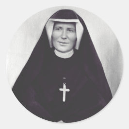 Saint Faustina Kowalska Runt Klistermärke