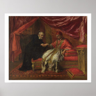Saint Filippo Neri Curing Pope Clemente VIII Poster