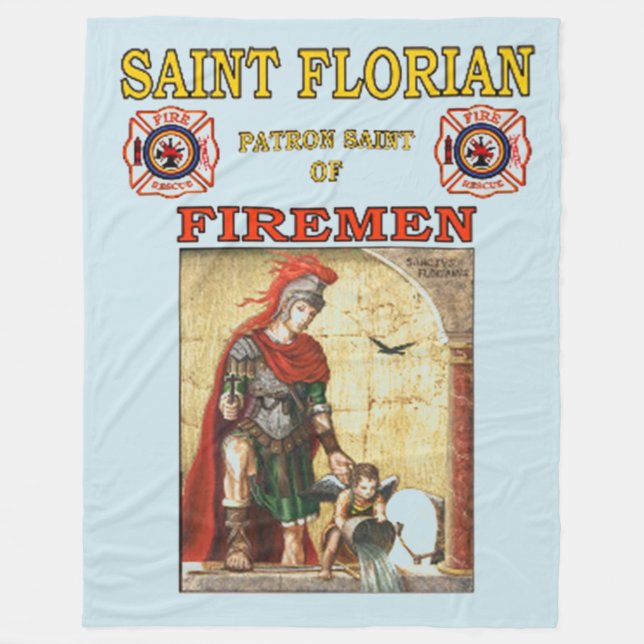 SAINT FLORIAN FLEECE BLANKET (Framsidan)