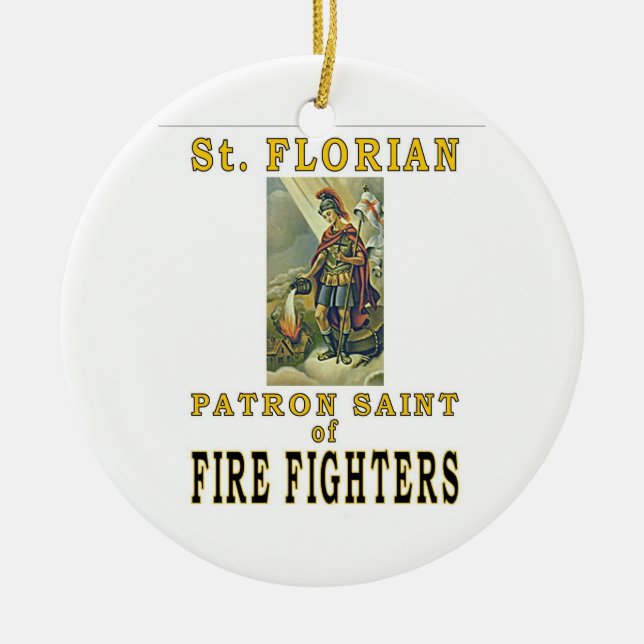 SAINT FLORIAN JULGRANSPRYDNAD KERAMIK (Framsidan)
