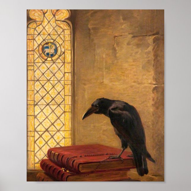 Saint från Jackdaw Rheims Raven Briton Riviere Poster (Framsidan)