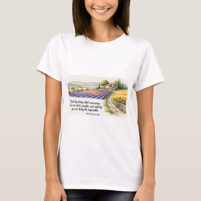 Saint Francis Assisi  T Shirt (Framsida)