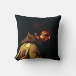 Saint Francis av Assisi av Caravaggio Kudde