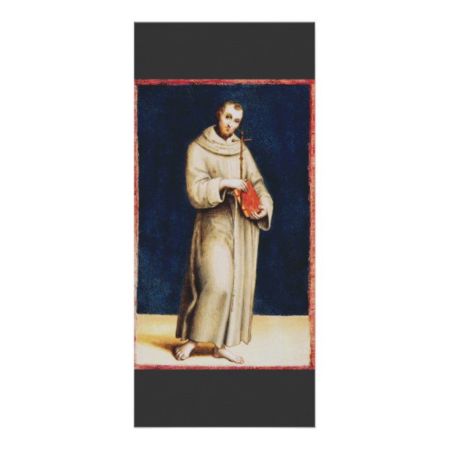 Saint Francis av Assisi av Raphael Reklamkort (Framsidan)