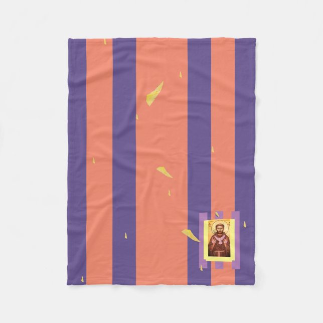 Saint Francis av Assisi Fleece Blanket (Framsidan)