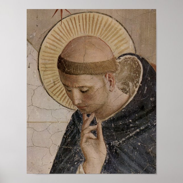 Saint Francis av Assisi i Contemplation Poster (Framsidan)