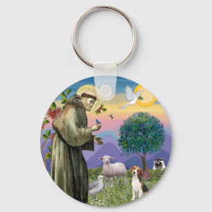 Saint Francis - Beagle 1 Nyckelring