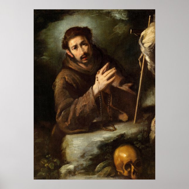 Saint Francis - Bernardo Strozzi Fine Art Poster (Framsidan)