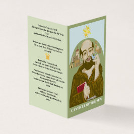 Saint Francis Canticle i Sol Visitkort