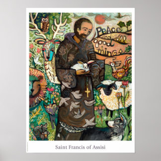 Saint Francis Catholik Classroom Poster