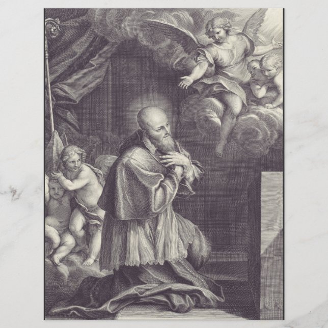 Saint Francis de Sales Doktor i kyrkan Reklamblad (Framsidan)