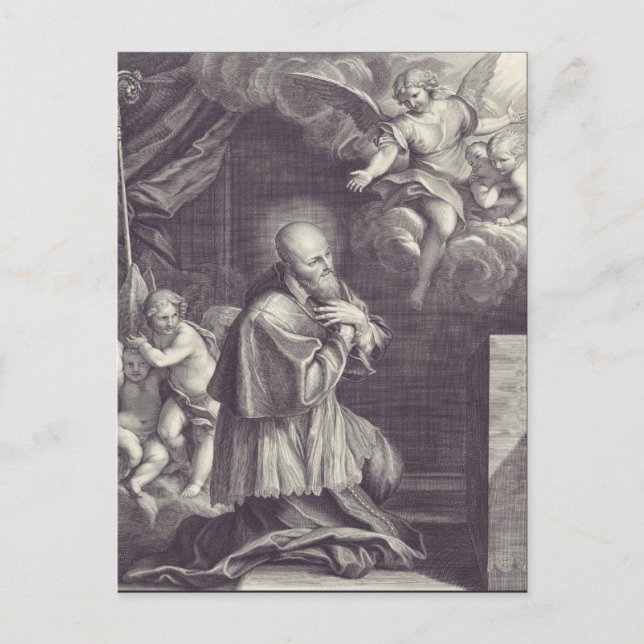 Saint Francis de Sales Doktor i kyrkan Vykort (Framsida)