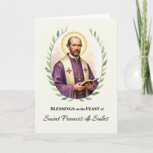 Saint Francis de Sales Feast Day Blessings Kort