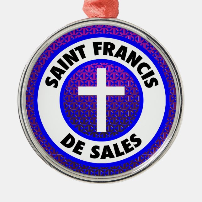 Saint Francis de Sales Julgransprydnad Metall (Framsidan)