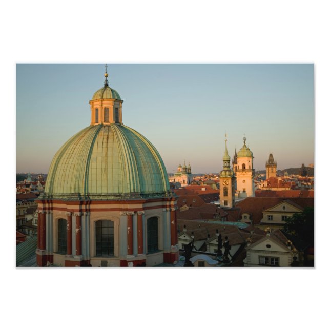 Saint Francis-Dome-kyrkan, Prag, Tjeckien Fototryck (Framsidan)