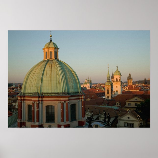 Saint Francis-Dome-kyrkan, Prag, Tjeckien Poster (Framsidan)