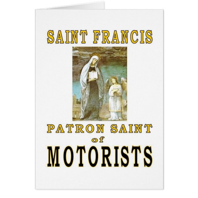 SAINT FRANCIS HÄLSNINGSKORT (Framsidan)