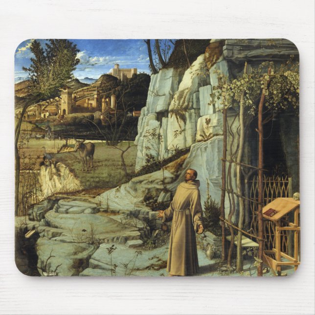 Saint Francis i Desert av Giovanni Bellini Musmatta (Framsidan)
