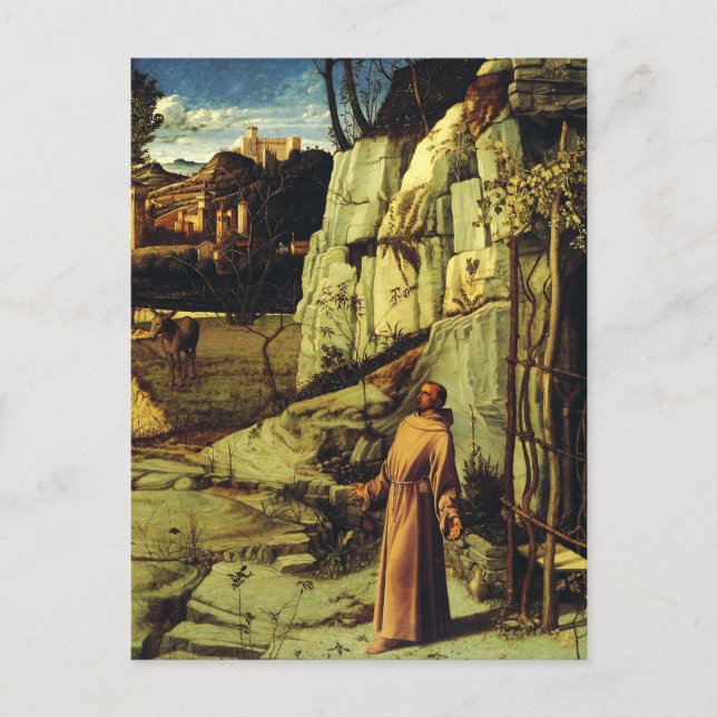 Saint Francis i Desert av Giovanni Bellini Vykort (Framsida)