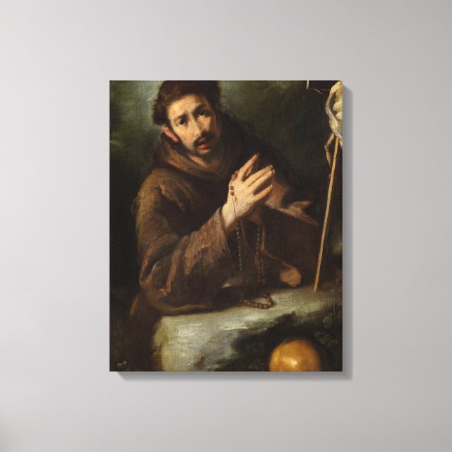 Saint Francis i Prayer (Christian Faith) Canvastryck (Framsida)