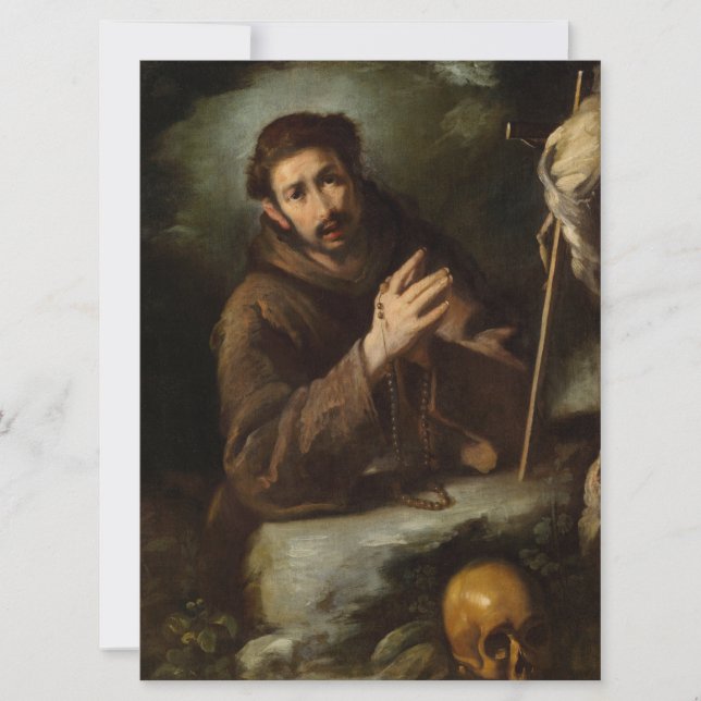 Saint Francis i Prayer (Christian Faith) Kort (Framsida)