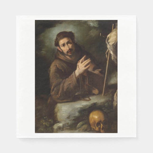 Saint Francis i Prayer (Christian Faith) Pappersservett (Framsidan)