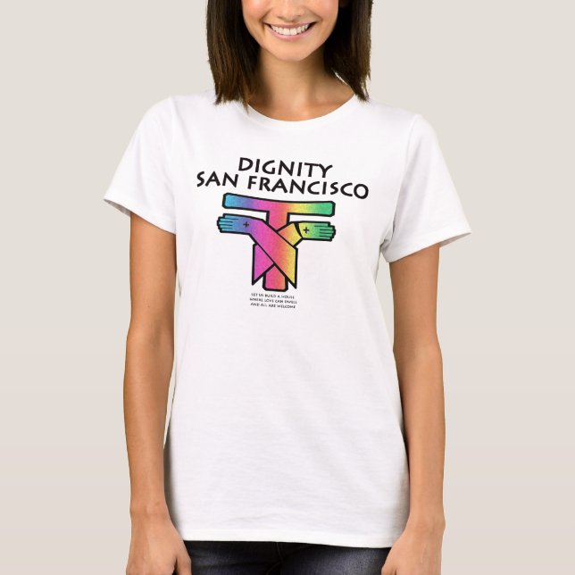 Saint Francis LGBTQ T-Shirt (Framsida)