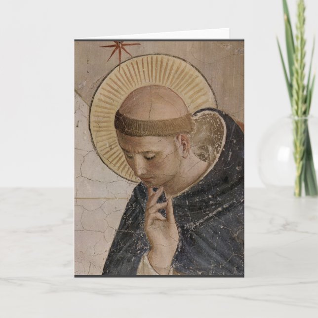 Saint Francis med Head Bowed Kort (Framsida)