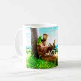 Saint Francis och sermonprediken för fåglar Kaffemugg