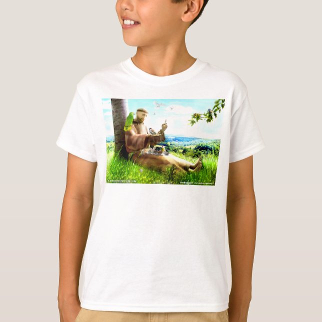 Saint Francis och sermonprediken för fåglar T Shirt (Framsida)