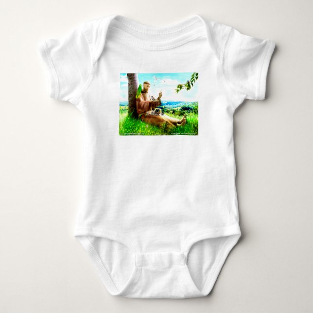 Saint Francis och sermonprediken för fåglar T Shirt (Framsida)