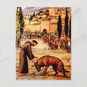 Saint Francis och Vargen Vykort