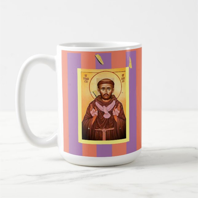 Saint Francis of Assisi Kaffemugg (Vänster)