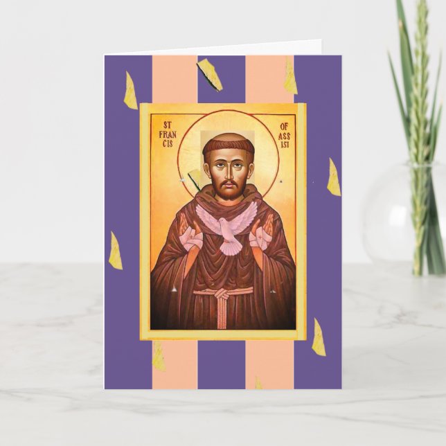 Saint Francis of Assisi Kort (Framsida)