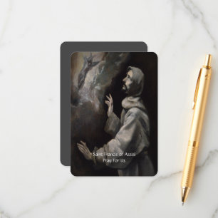 Saint Francis of Assisi Serenity Prayer Tilläggskort