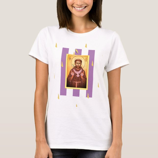 Saint Francis of Assisi T Shirt (Framsida)