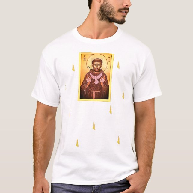 Saint Francis of Assisi T Shirt (Framsida)