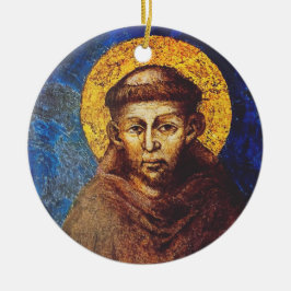 Saint Francis of Assisi The Canticle of Creation Julgransprydnad Keramik