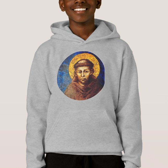 Saint Francis of Assisi The Canticle of Creation T Shirt (Framsida)
