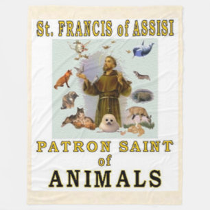 SAINT FRANCIS of ASSISSI Fleecefilt
