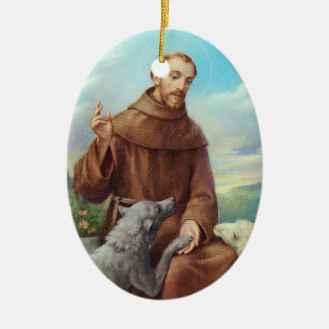 Saint Francis Ornament w/prayer (Framsidan)