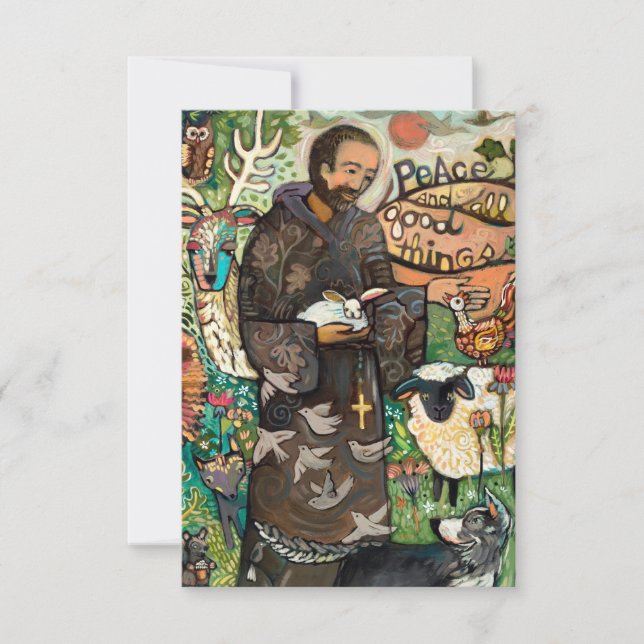 Saint Francis Prayer Card, fredsbön (Framsida)