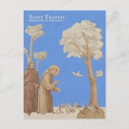 Saint Francis predikar för fåglarna CC1164 Vykort
