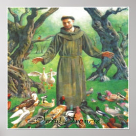 Saint Francis print Poster