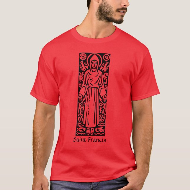 Saint Francis - San Francesco T Shirt (Framsida)