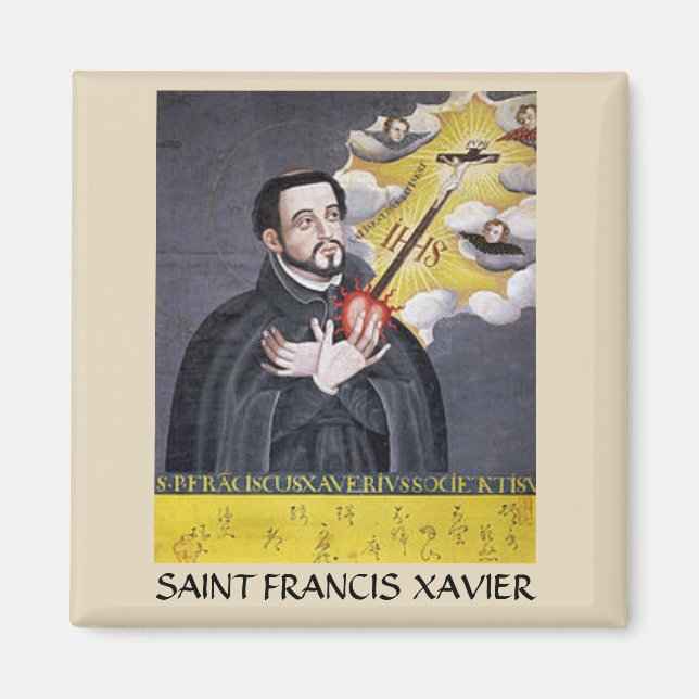 Saint Francis Xavier Porträtt Magnet (Framsidan)